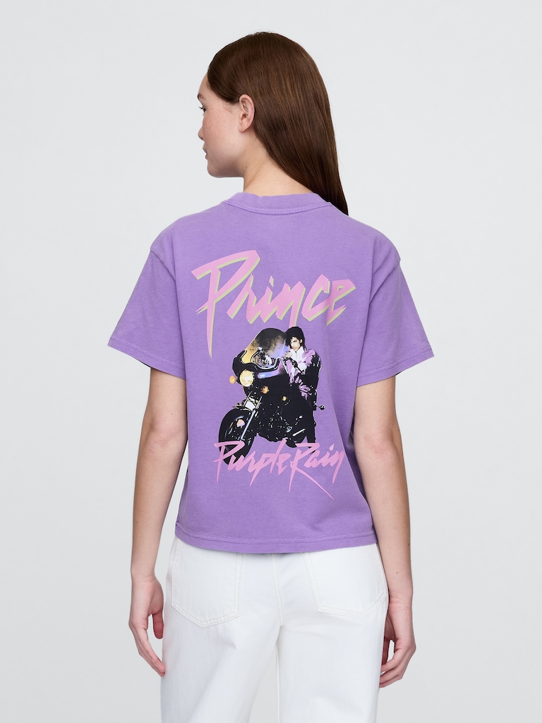 Purple Rain Relaxed Graphic T-Shirt
