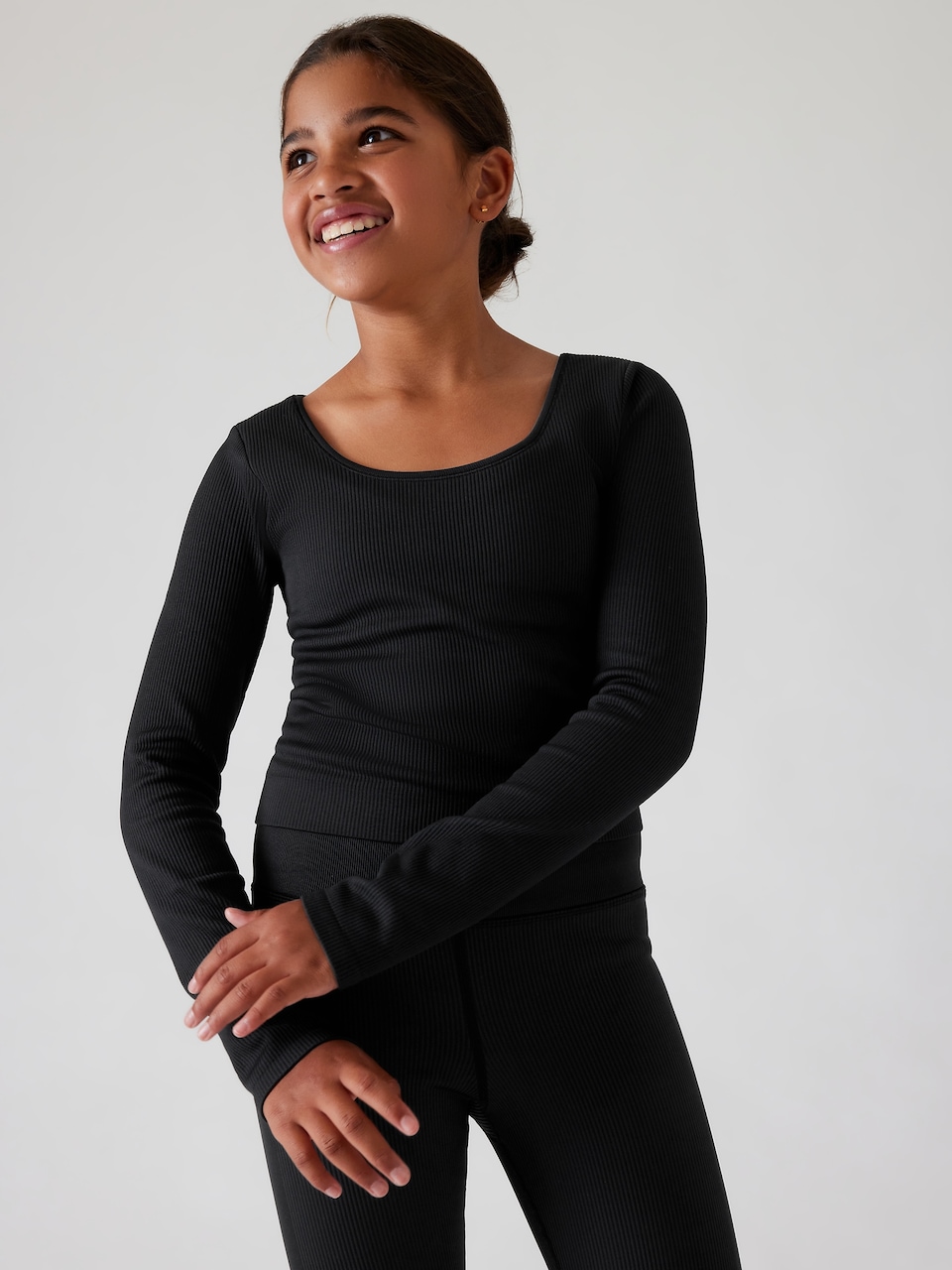 Athleta Girl Rise Above Rib Crop Top
