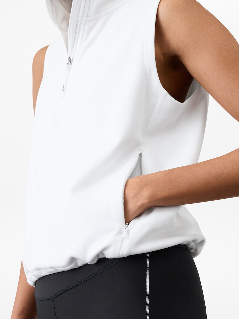 Unstoppable 1/2 Zip Cropped Vest