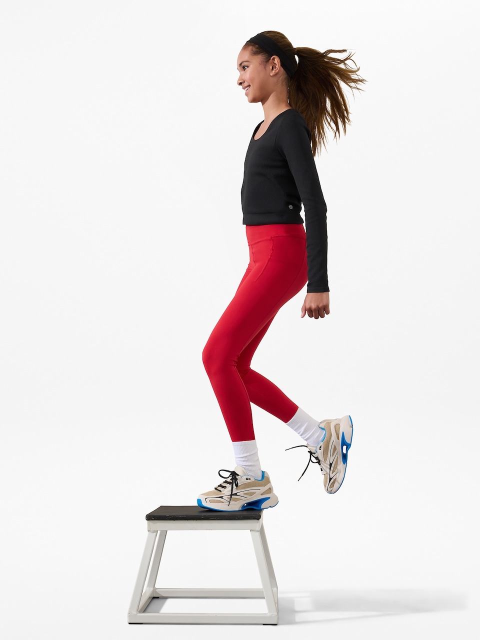 Athleta Girl Rise Above Rib Crop Top