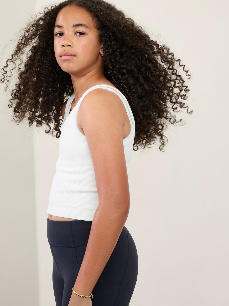 Athleta Girl Rise Above Rib Crop Tank
