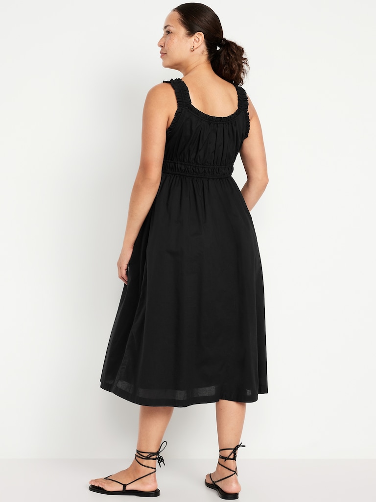 Maternity Sleeveless Fit & Flare Dress