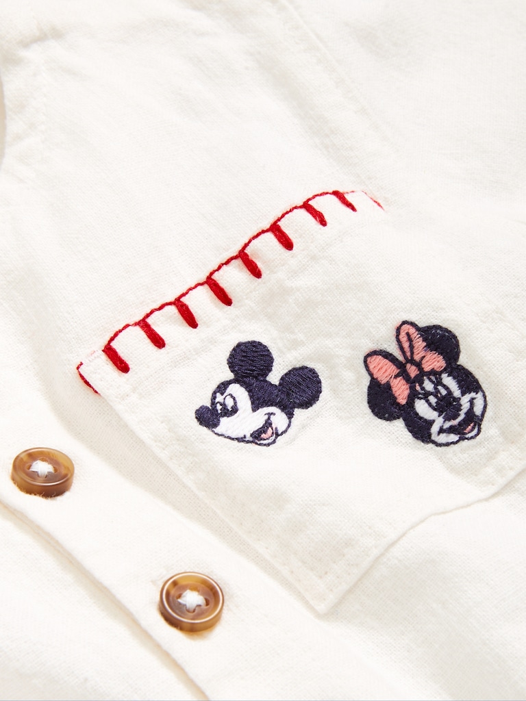 Old Navy x Disney© Embroidered Linen-Blend One-Piece Romper for Baby