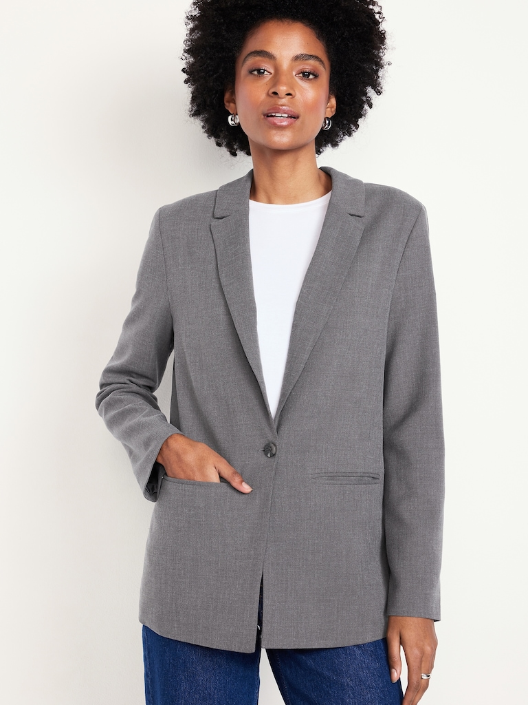 Classic Double-Weave Blazer