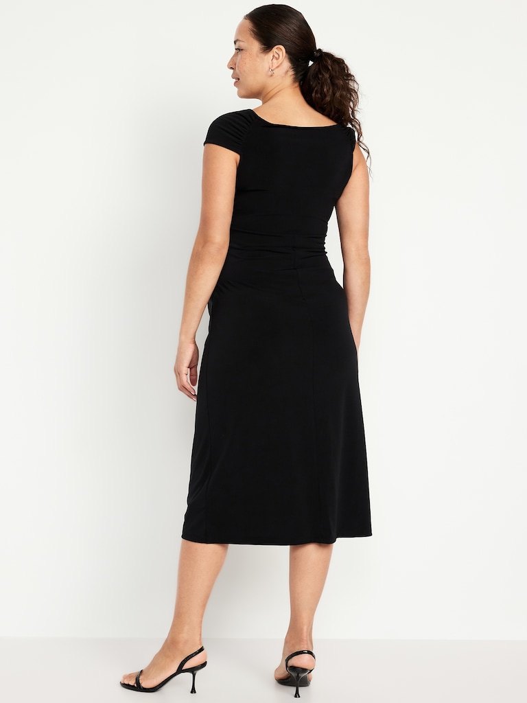 The Occasion by Old Navy Maternity Asymmetrical Shoulder Maxi Dress