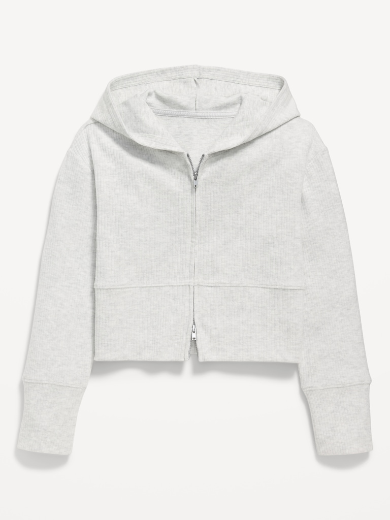 CozePlush 2-Way-Zip Hoodie for Girls