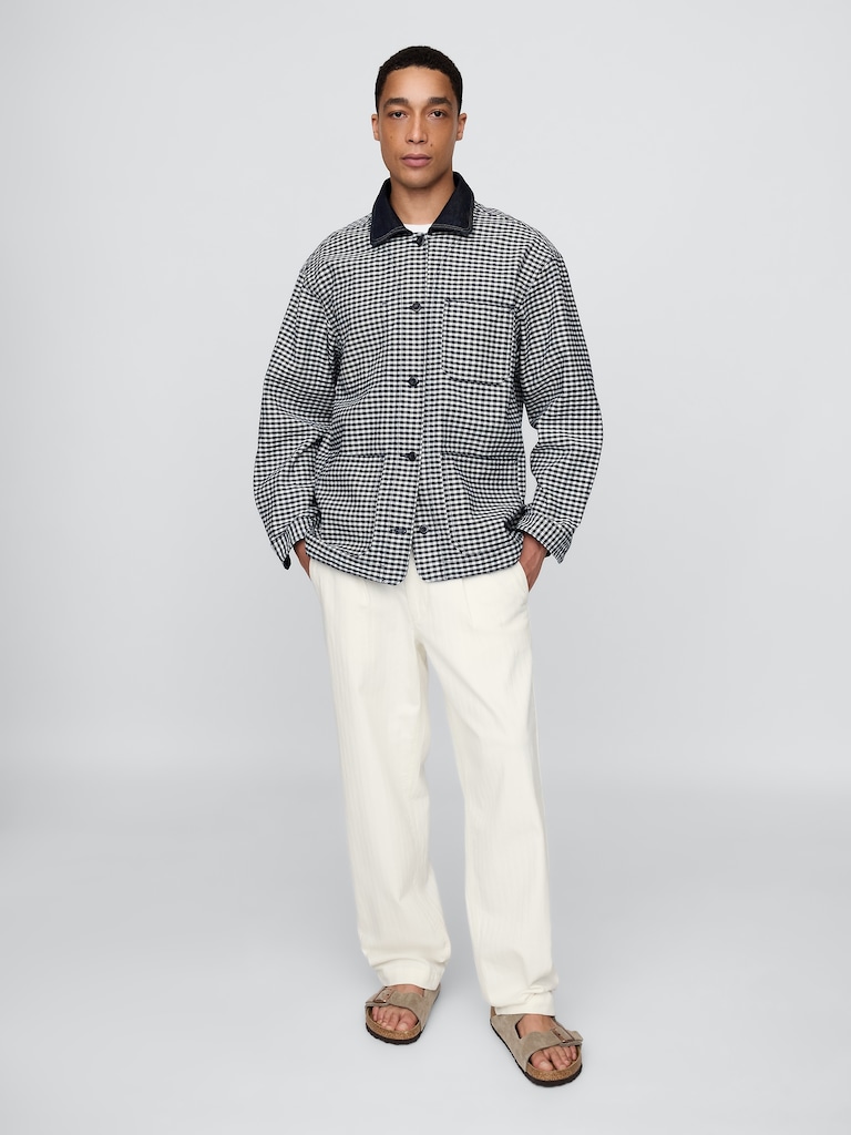 Gap × DÔEN Gingham Denim Jacket