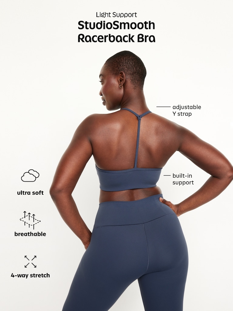 Light Support StudioSmooth Racerback Sports Bra