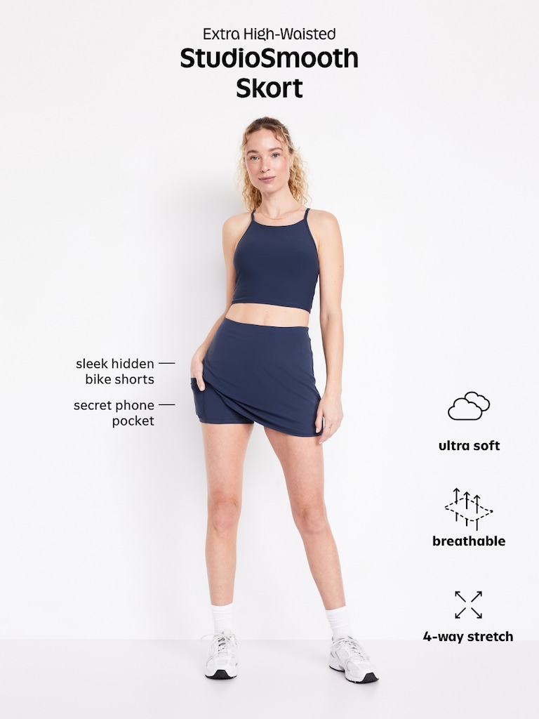 Extra High-Waisted StudioSmooth Skort