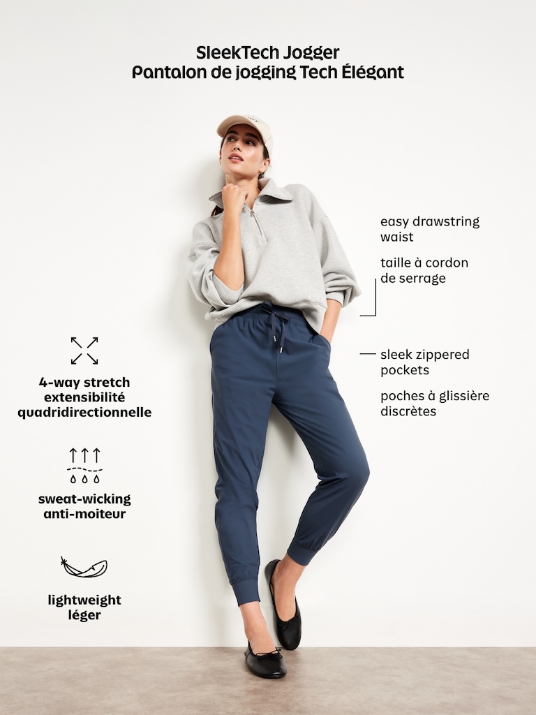 High-Waisted SleekTech Joggers