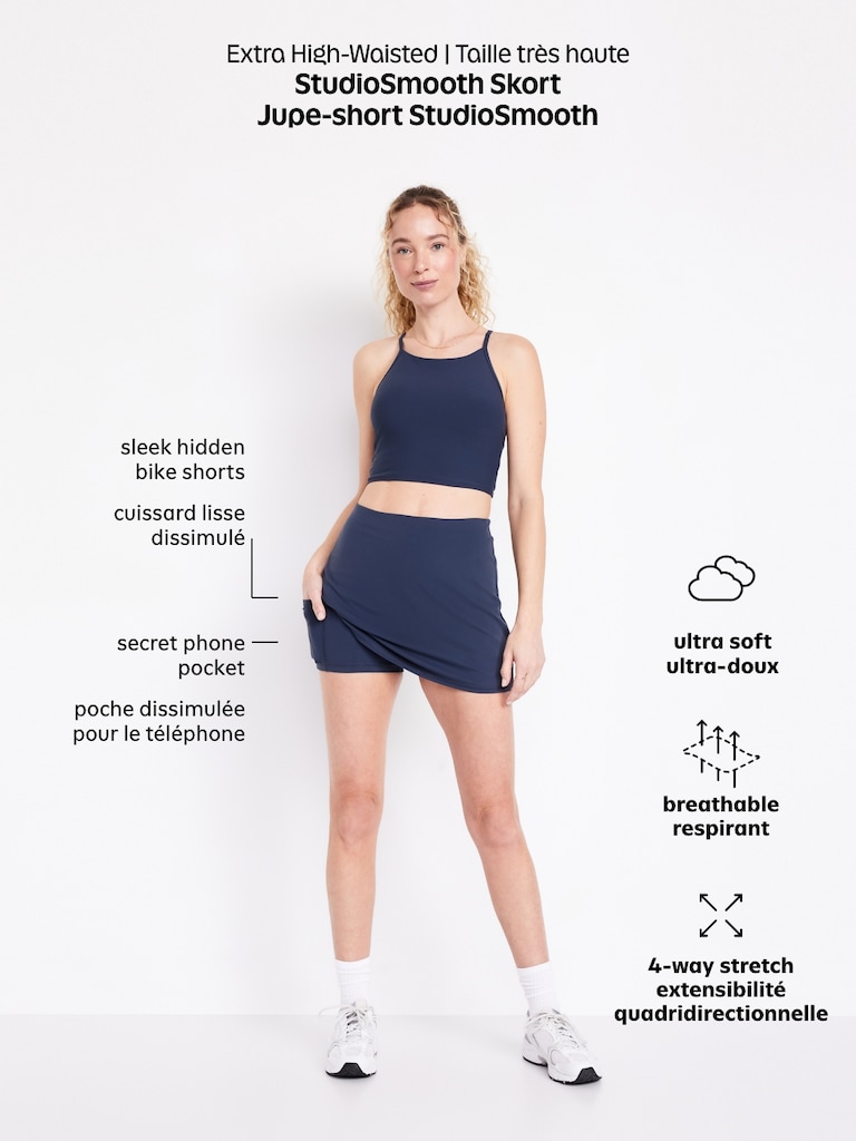 Extra High-Waisted StudioSmooth Skort