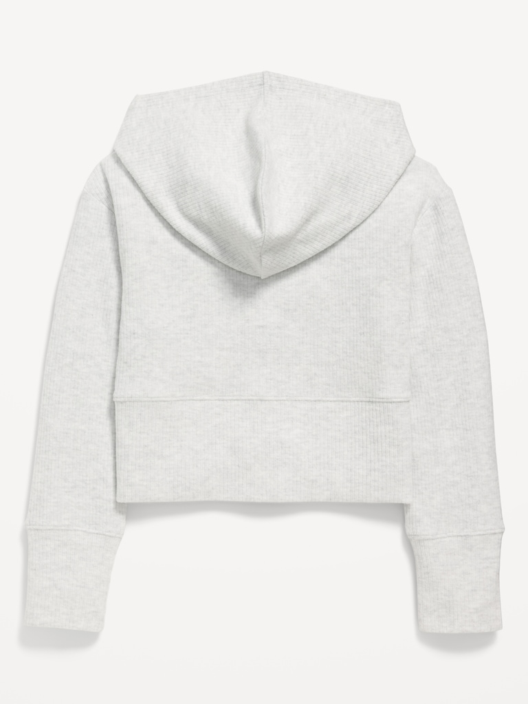 CozePlush 2-Way-Zip Hoodie for Girls