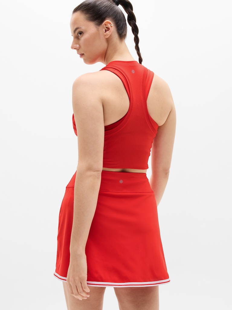 Crosscourt High Rise Tipped 14" Skort