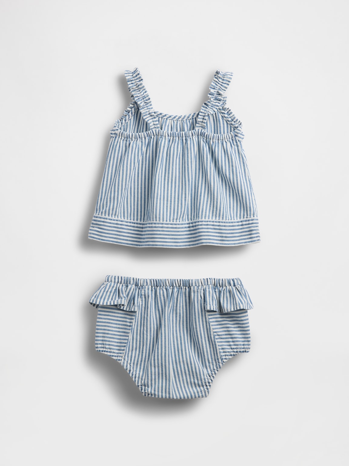 Baby Denim Stripe Outfit Set