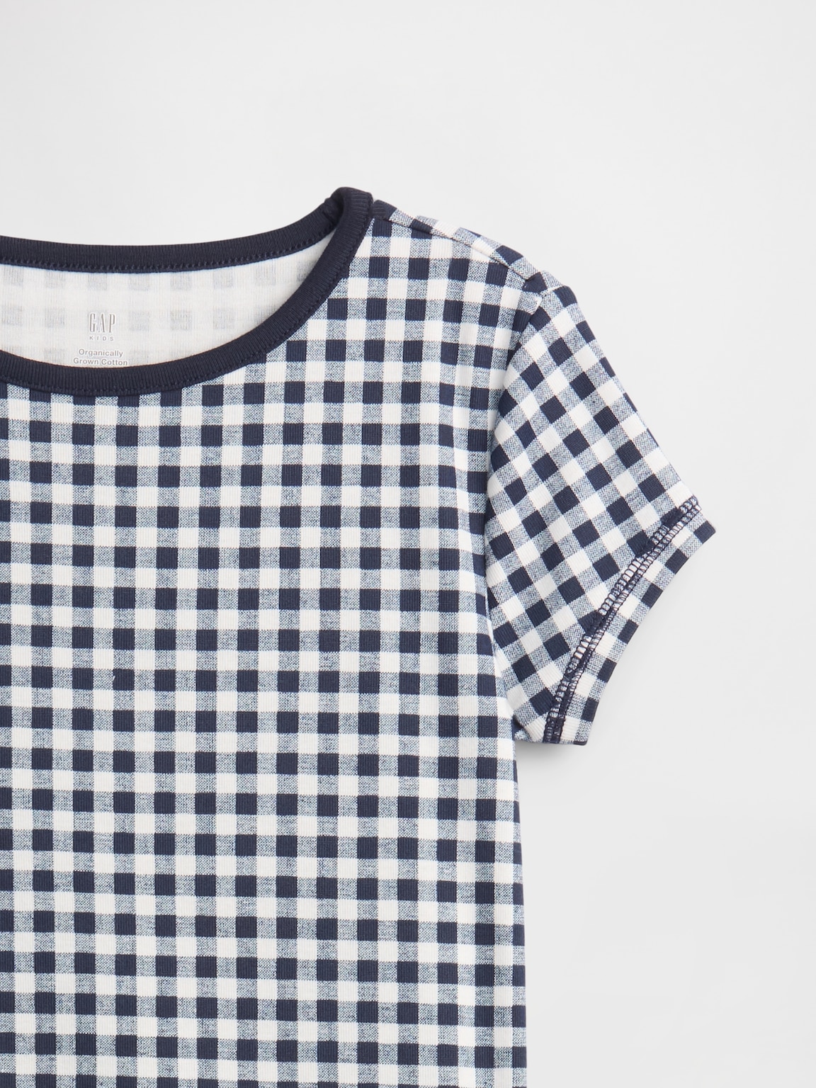 Kids Organic Brushed Cotton Gingham PJ Set