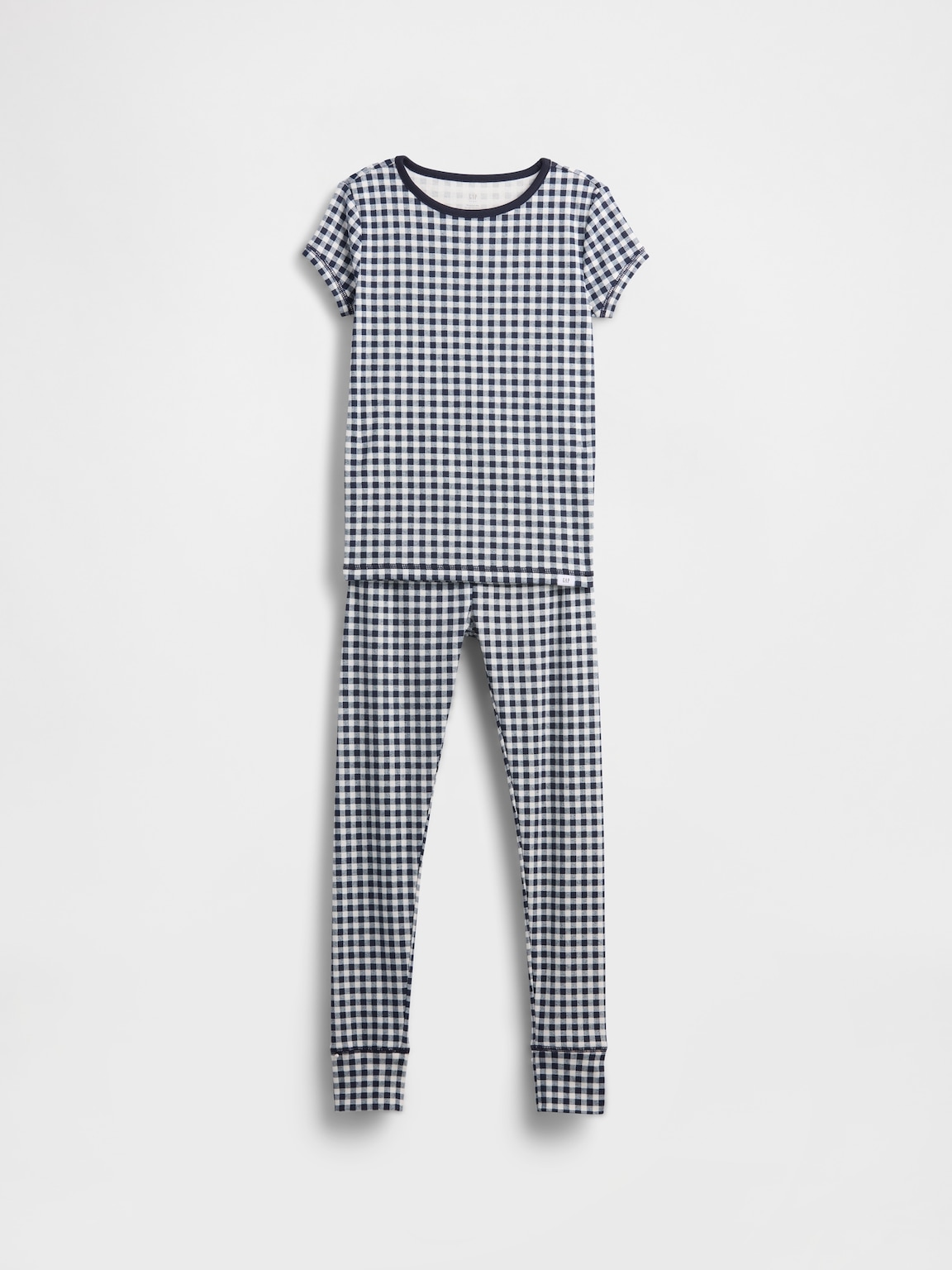 Kids Organic Brushed Cotton Gingham PJ Set
