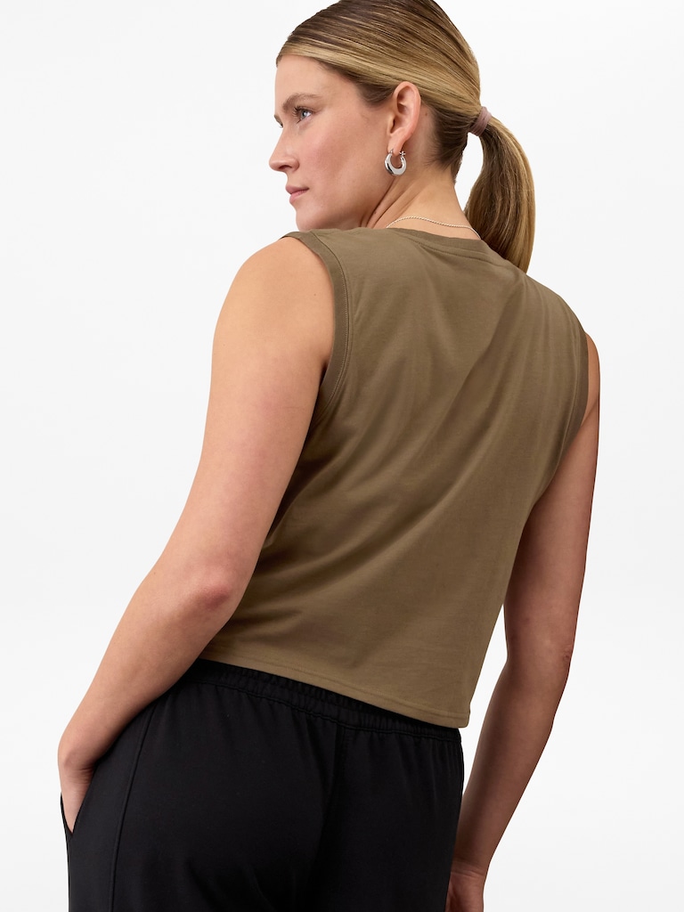 True Cotton Crop Tank
