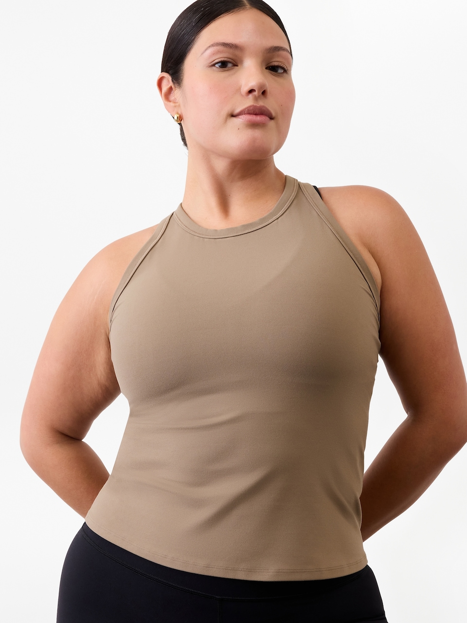 V-Neck Hardware One-Piece Swimsuit