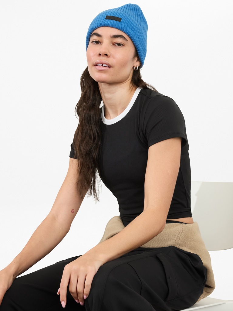 Signature Rib Crop Tee