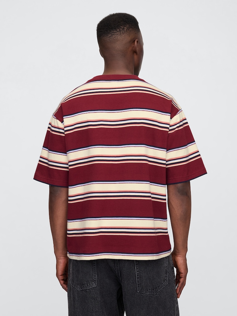 Vintage Soft Stripe Boxy T-Shirt