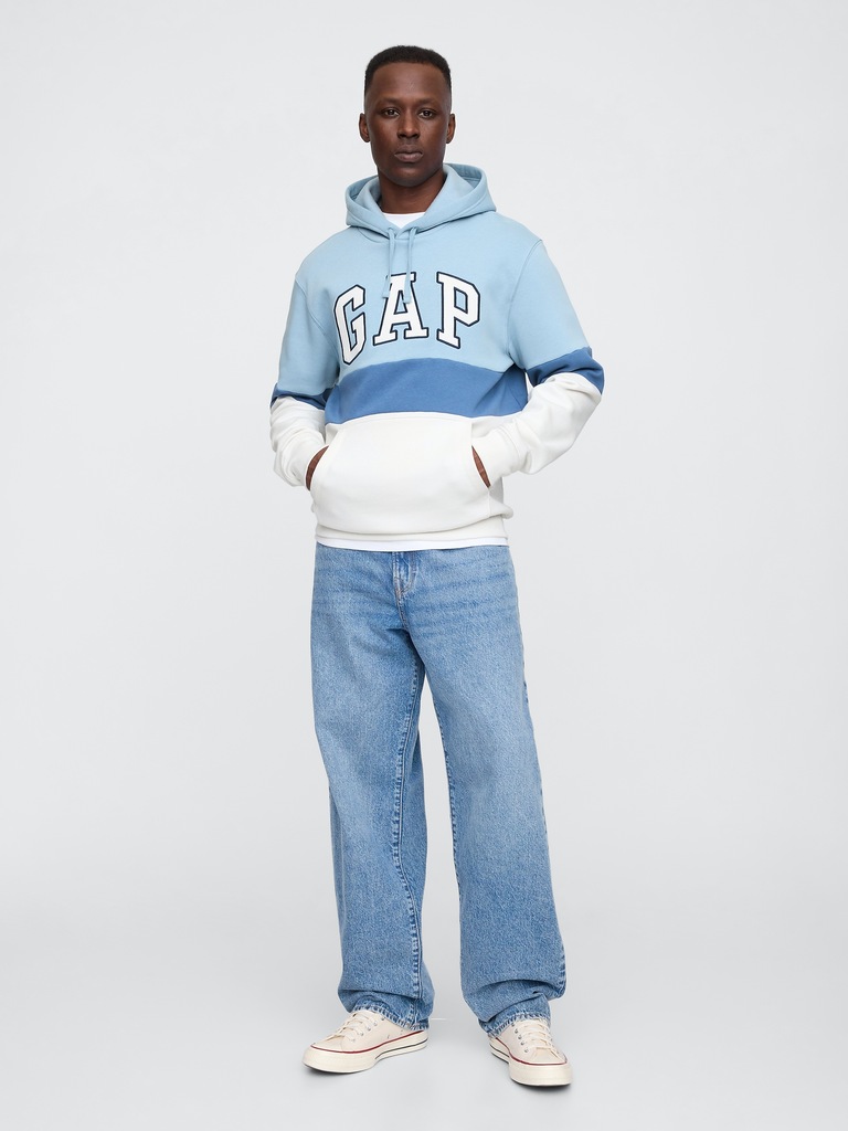 Relaxed Gap Logo Colorblock Hoodie
