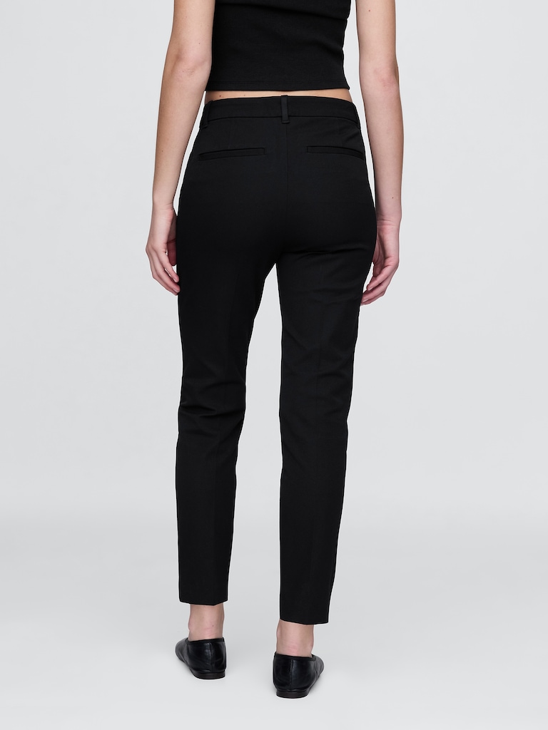 Mid Rise BiStretch Slim Ankle Pants