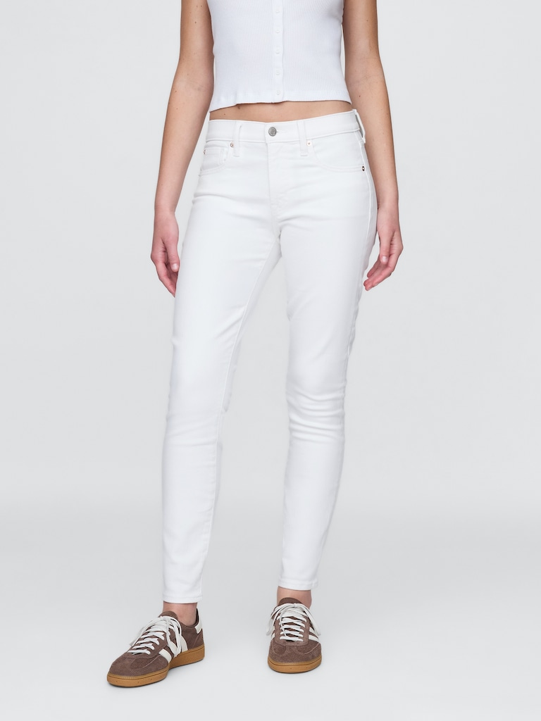 Mid Rise True Skinny Jeans