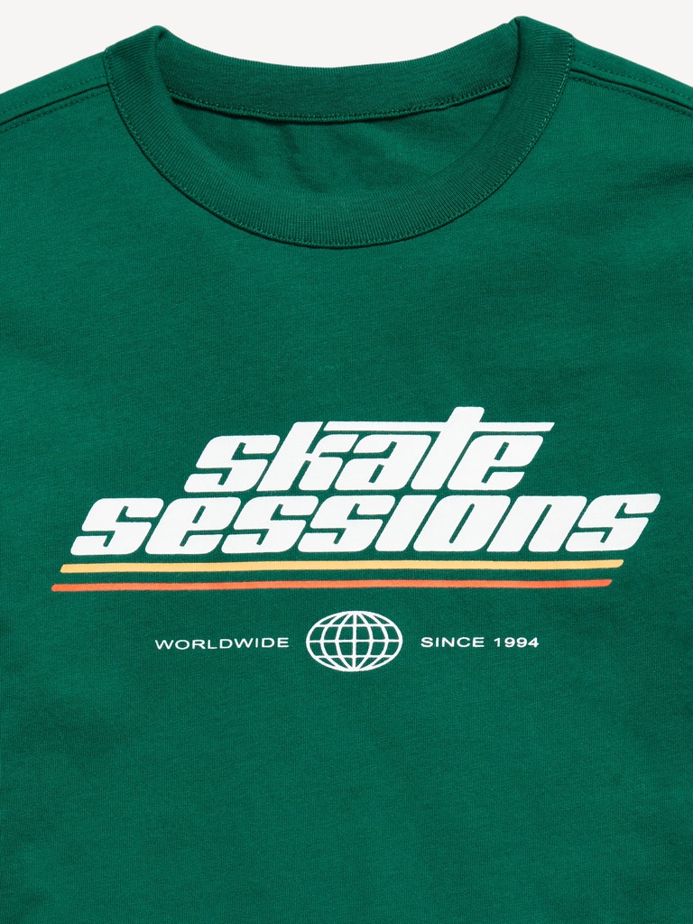 Oversized Long-Sleeve Graphic T-Shirt for Boys