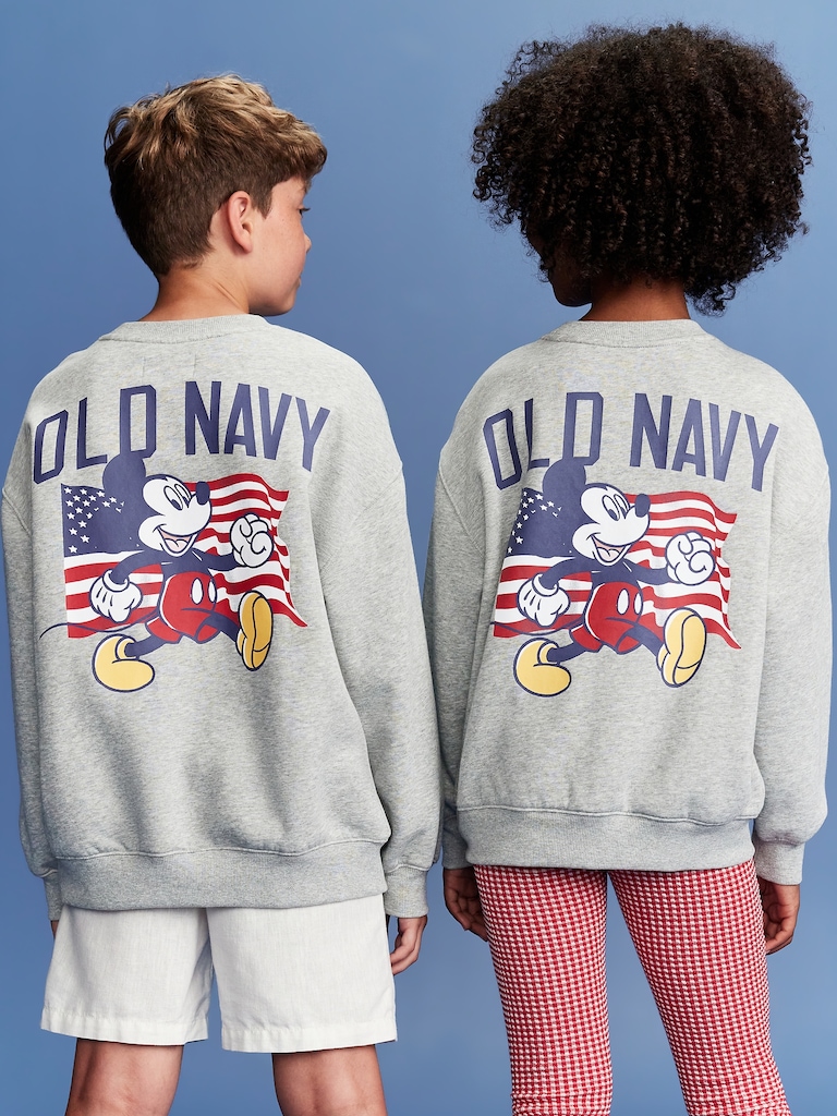 Old Navy x Disney© Mickey Mouse Flag Graphic Crew-Neck Sweatshirt for Boys