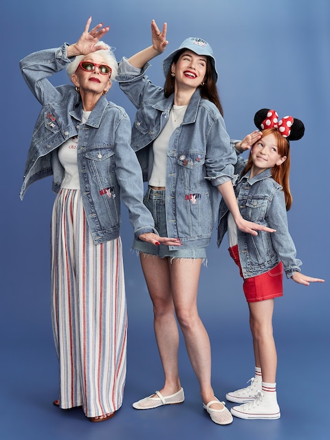 Old Navy x Disney© Mickey Mouse Logo-Graphic Jean Jacket