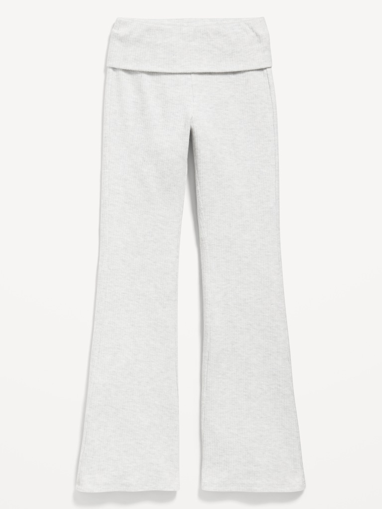 CozePlush Foldover Flare Leggings for Girls