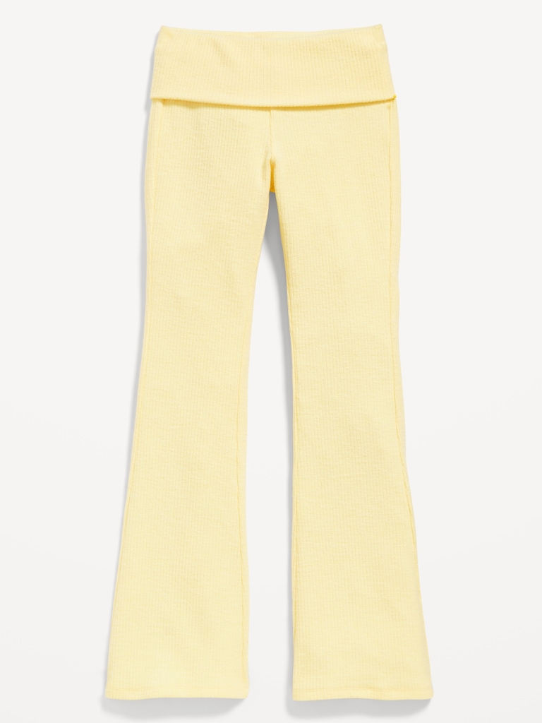 CozePlush Foldover Flare Leggings for Girls