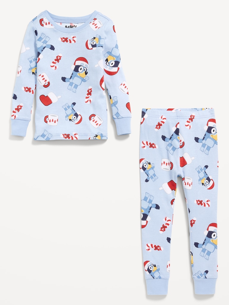 Bluey™ Unisex Graphic Snug-Fit Pajama Set for Toddler & Baby