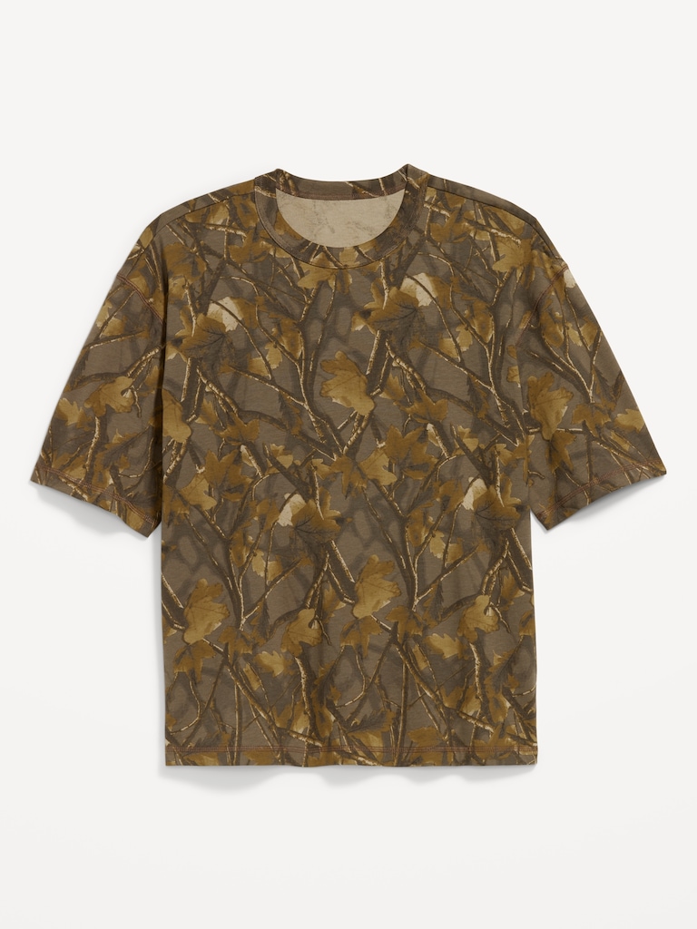 Garment-Dyed Cropped T-Shirt