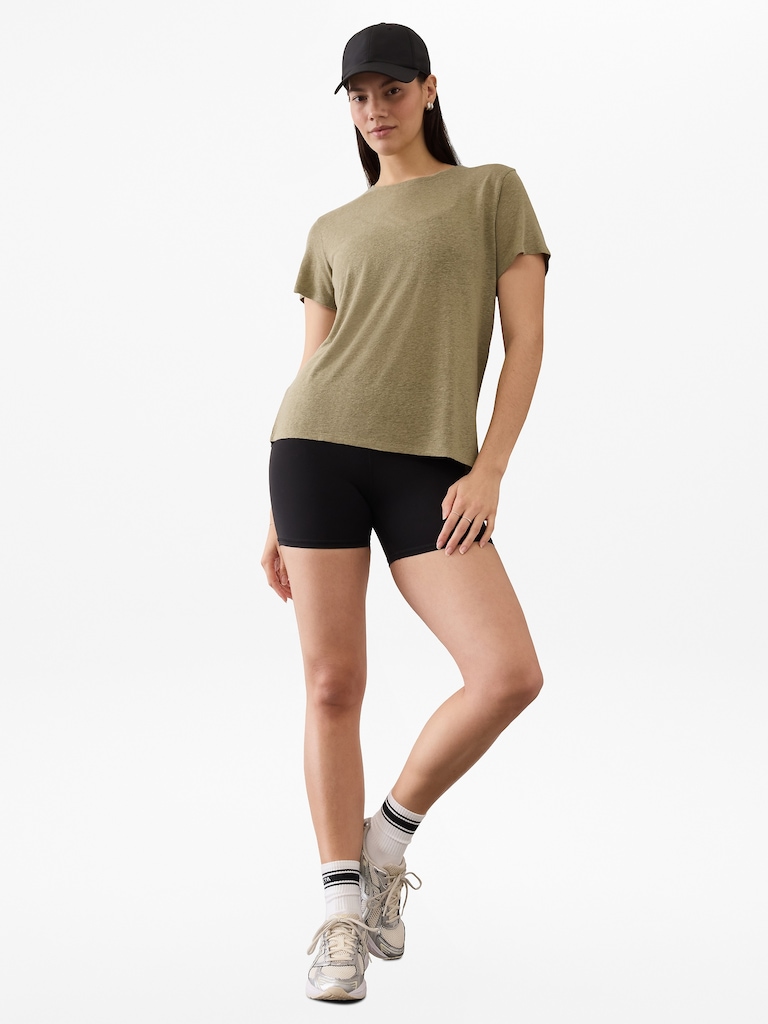 Getaway Linen Blend Tee
