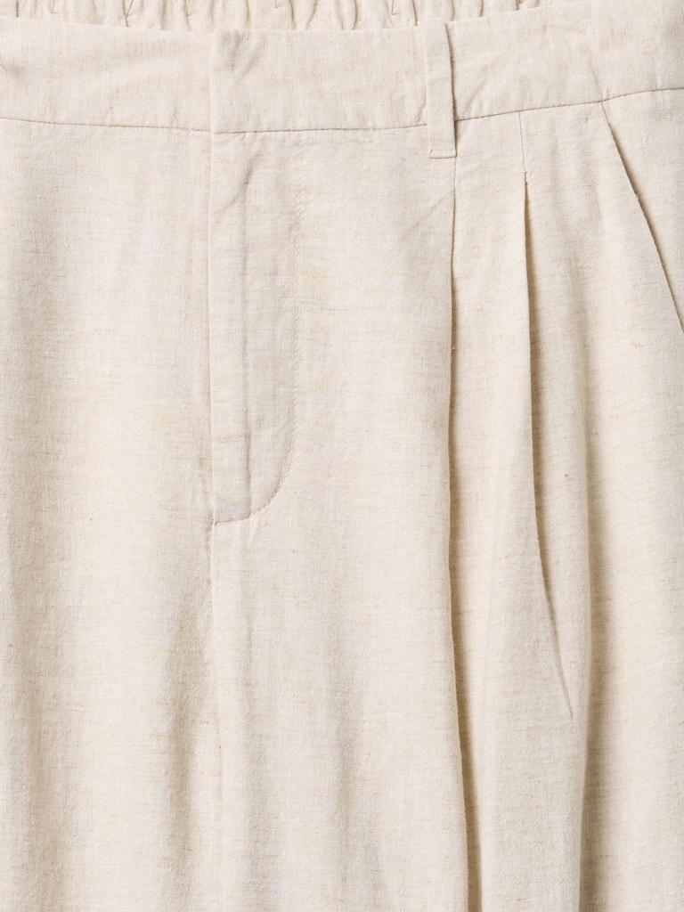 365 High Rise Linen-Blend Trousers