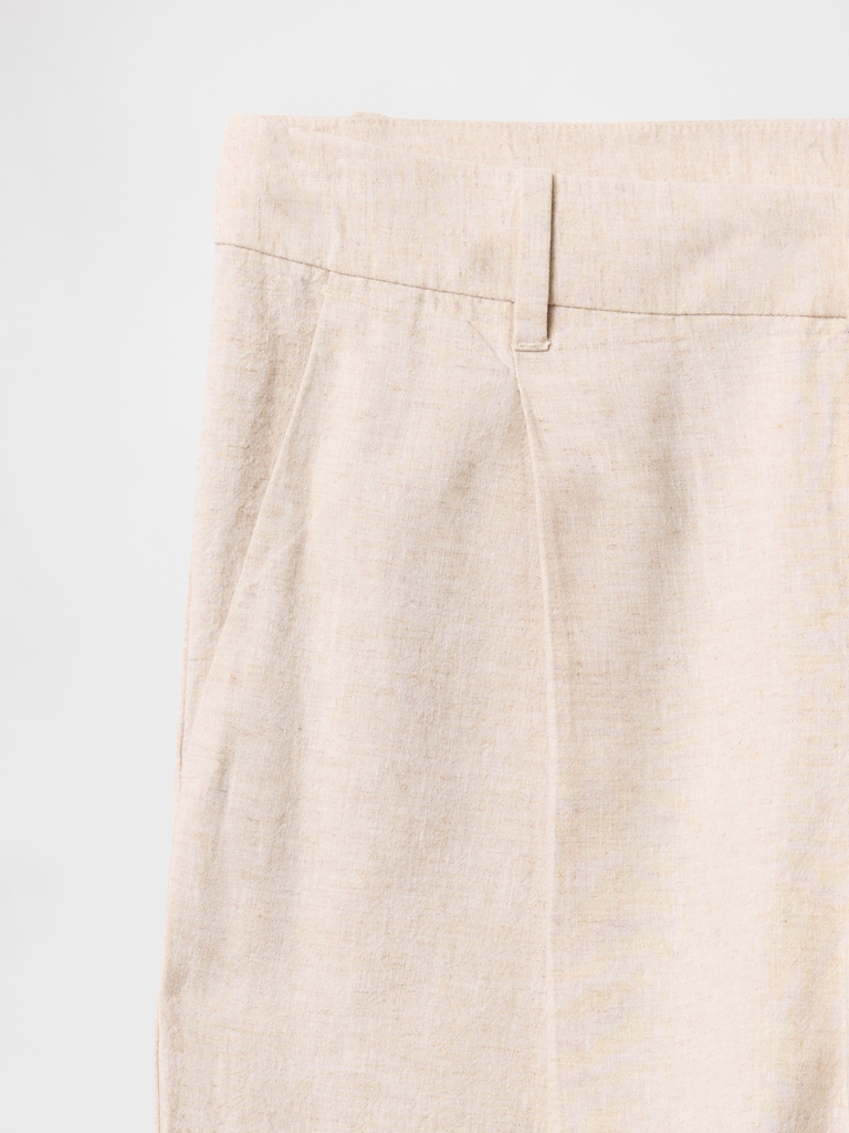 365 Low Rise Linen-Blend Trousers