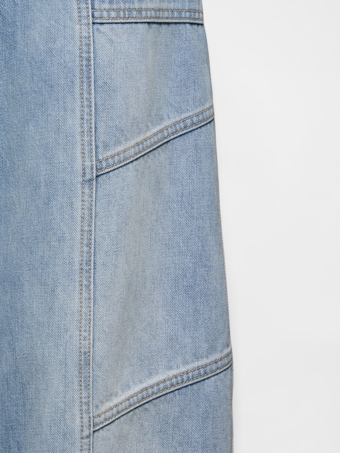 High Rise Seamed Barrel Jeans