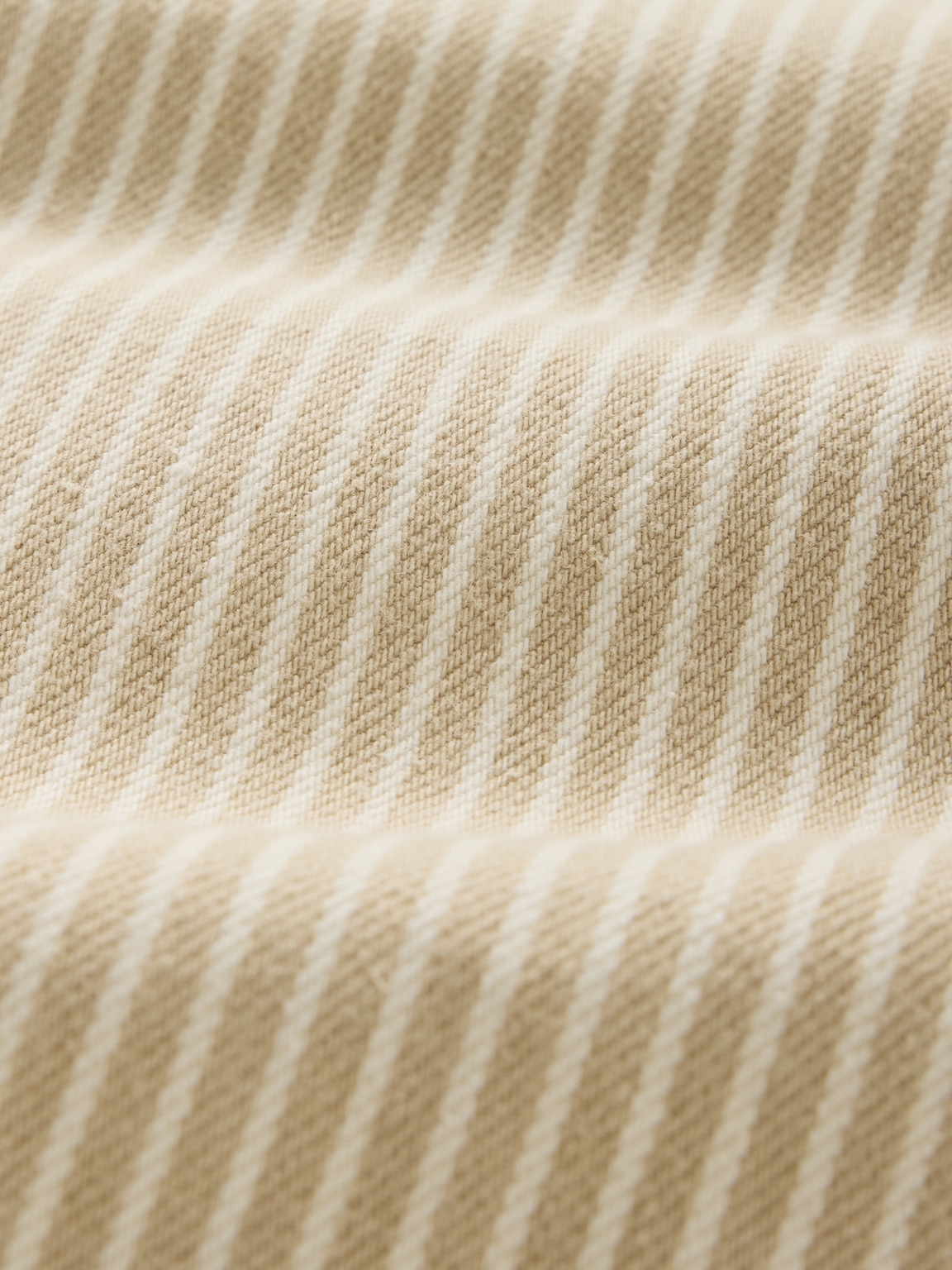 High Rise Khaki Stripe Barrel Jeans