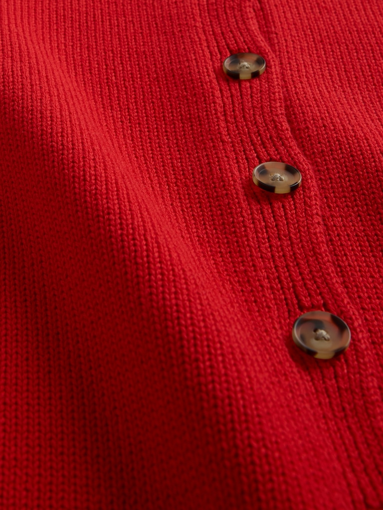 Cropped Cardigan Sweater Vest