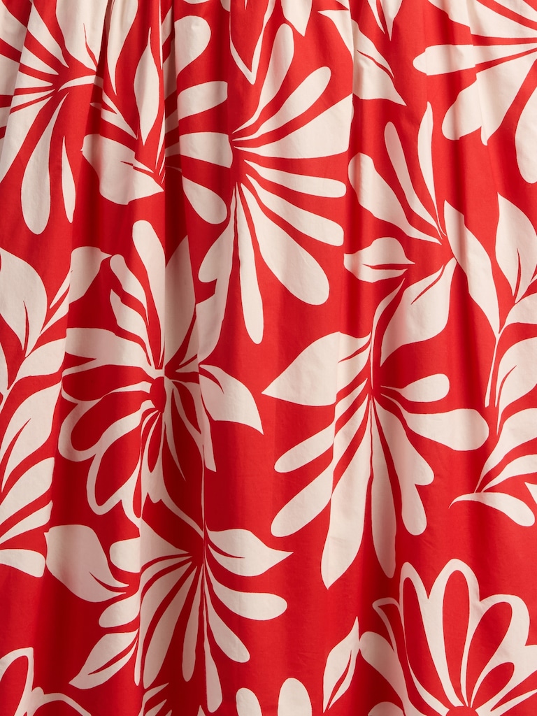 Poplin Tie-Back Mini Dress
