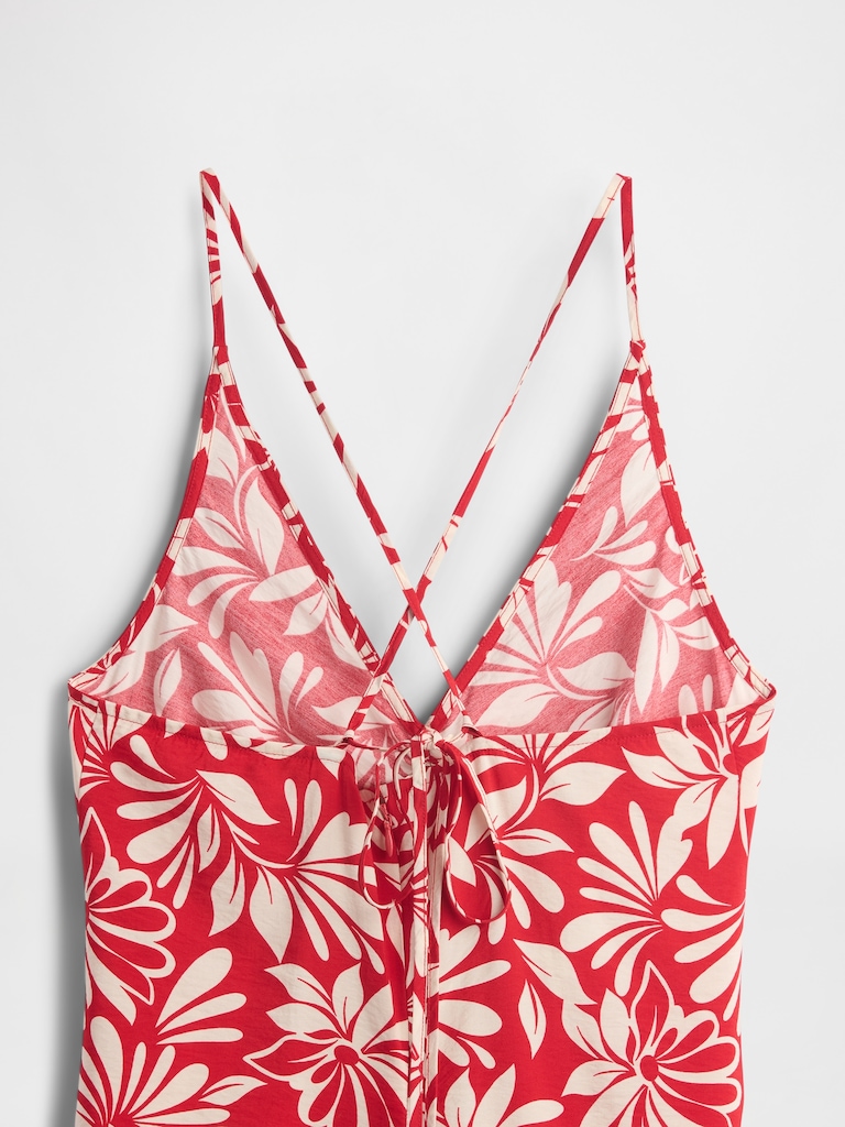 Tie-Back Maxi Slip Dress