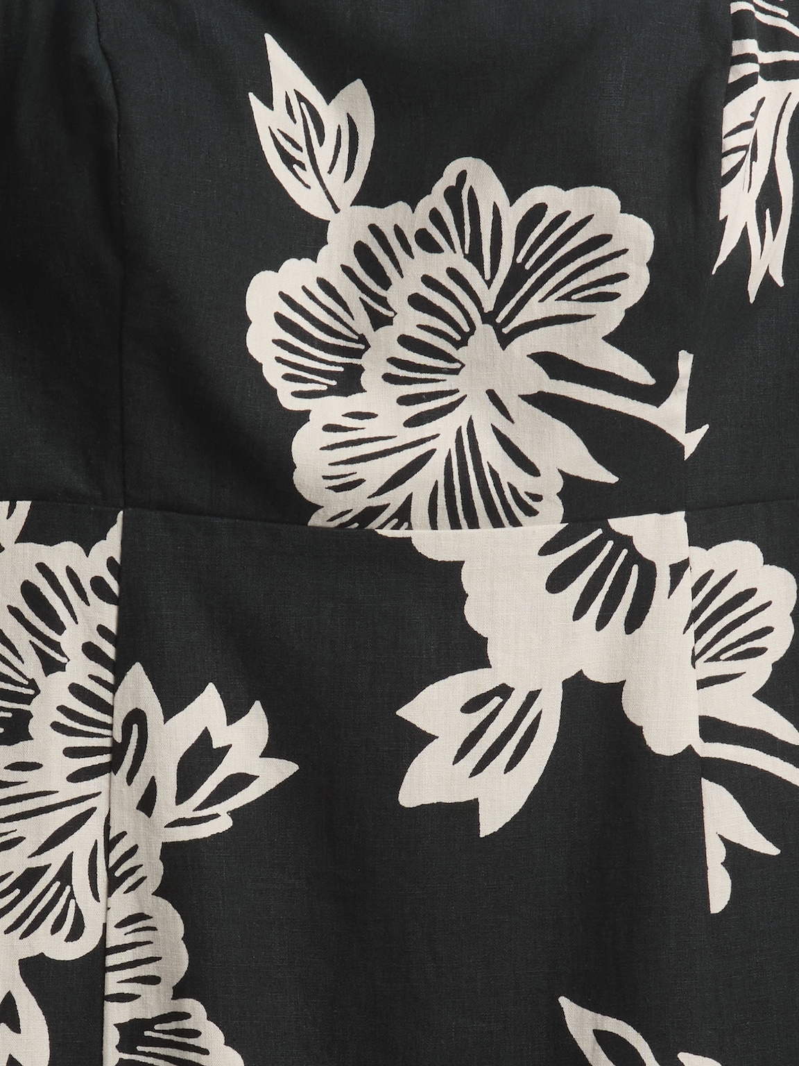 Linen-Blend Mini Dress