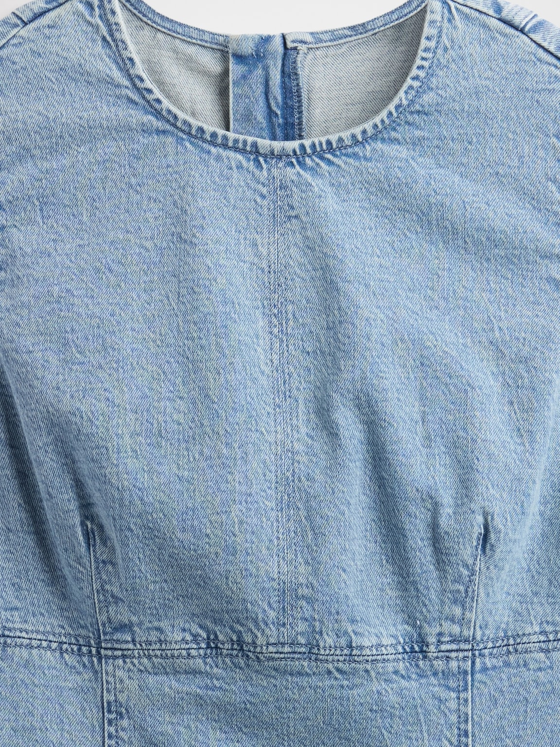 Denim Mini Shift Dress