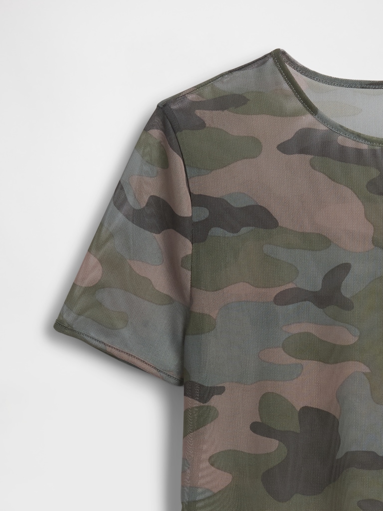 Mesh Crop T-Shirt