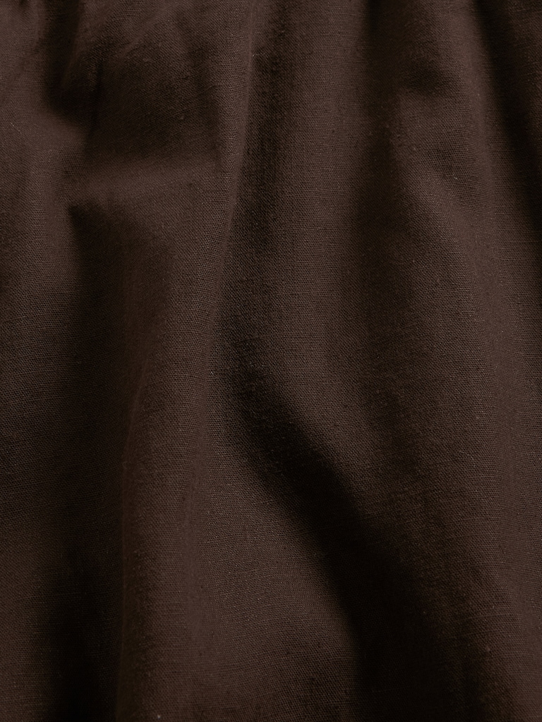 Linen-Blend Easy Wide-Hem Pants