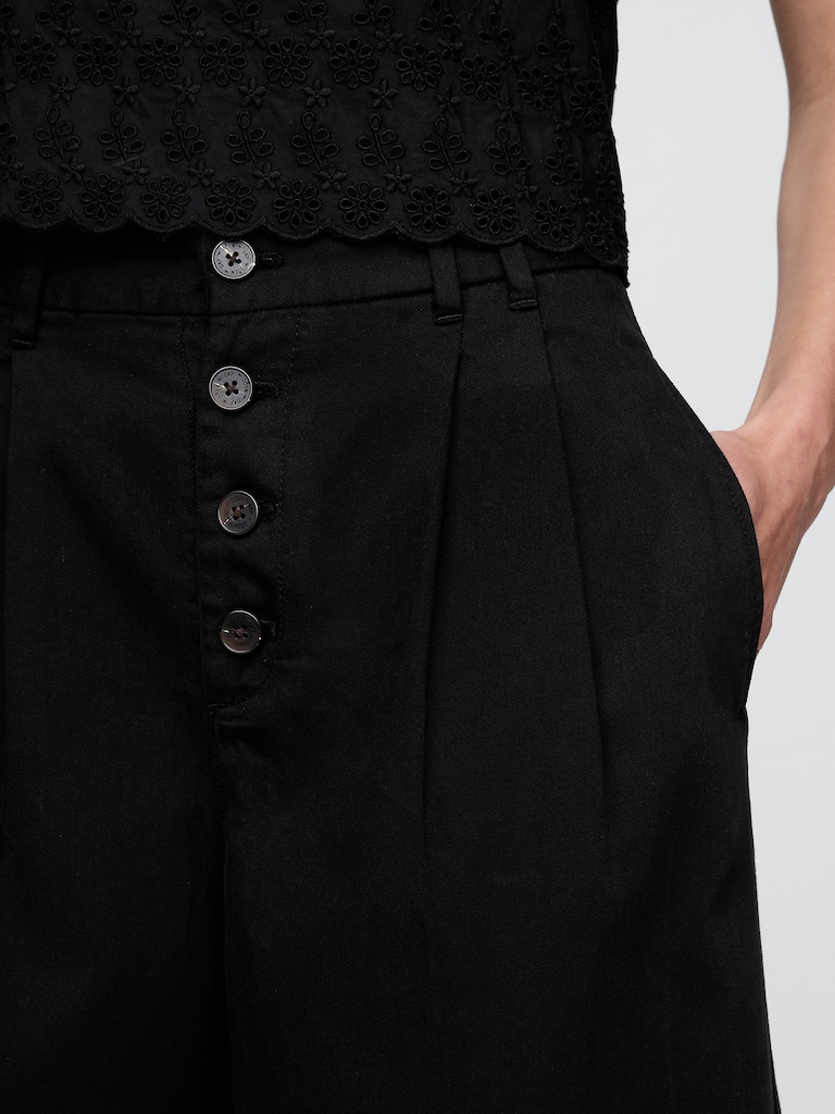 Gap × DÔEN High Rise Pleated Trousers