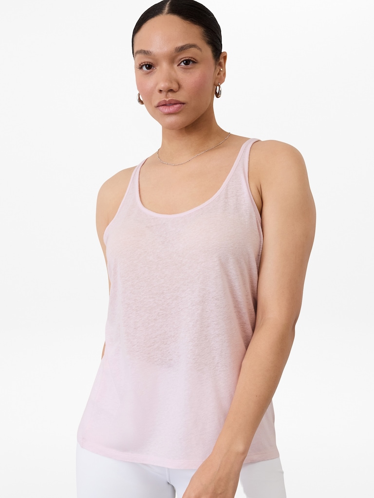 Getaway Linen Blend Tank