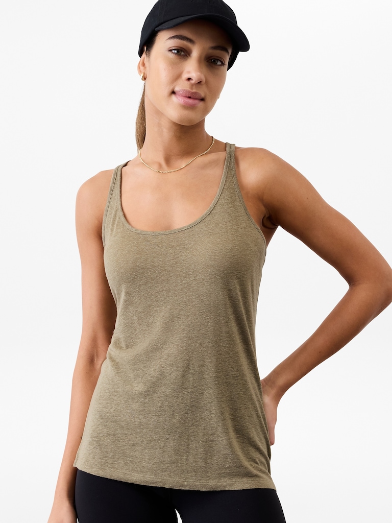 Getaway Linen Blend Tank