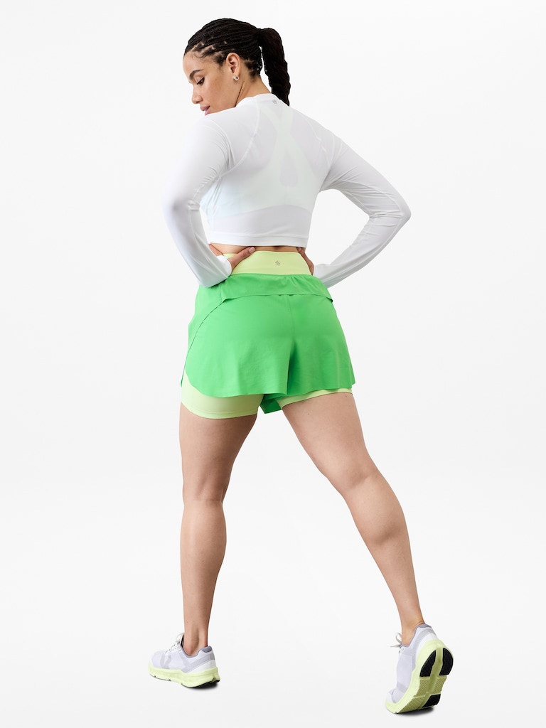 Crossover High Rise 4" Run Short